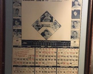 $100 -  Rarely seen 1949 Baseball poster