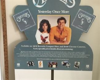 $50 - large two sided store display for the Carpenters album