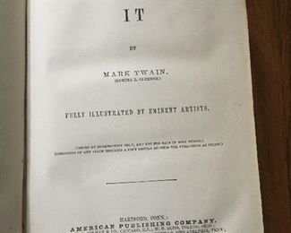$$$ - 1872 first edition of Mark Twain’s Roughing It in very good condition 