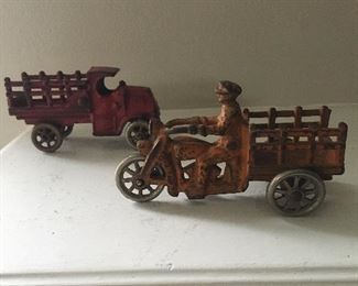 $200 - Two Vintage cast iron toys made by the Arcade company in the 1920s