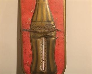 $125 - 1923 Coca Cola metal thermometer 