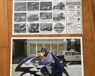 $50 - 1960’s pair of Batman promo light cardboard by Chuck Barris