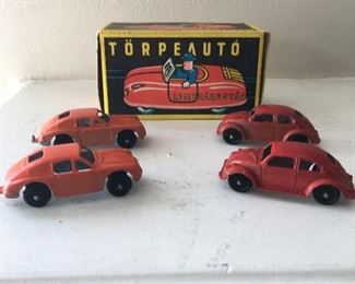 $60 - Group of Five 1960’s small cars Tootsietoy
