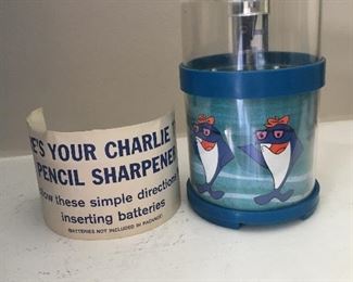 $50 - 1960’s Charlie Tuna electric pencil sharpener never used 