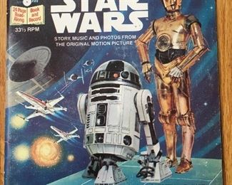 $40 - Vintage Star Wars record and story book great condition 