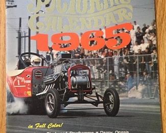 $40 - Great looking 1965 drag racing calendar that is mint and unused with lots of photos inside