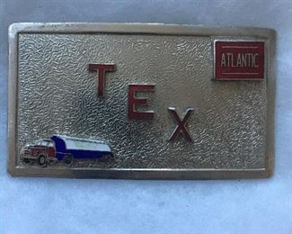 $50- 1940s belt buckle for Atlantic gasoline