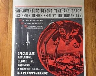 $75 - 1960’s horror movie Window Card from Movie Theater 