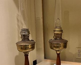Vintage Hurricane Lamps