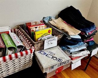 Pants 8-16 
$5 each
Cookbooks 3 each 