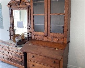 Cabinet with desk $1300
Dresser 225