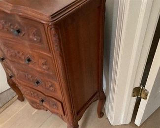 BUY IT NOW! $350 Antique, Small French Carved Chest of Drawers