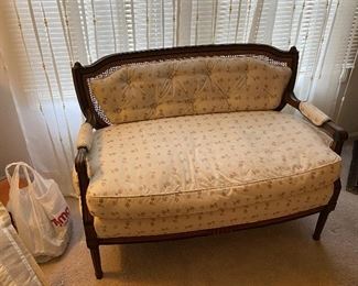 BUY IT NOW! $300 Antique Caned-Back Settee