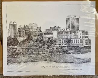 The Memphis Waterfront - Art Print by Craig Thompson 
