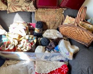 Assorted Sewing Notions and Needlepoint Supplies 