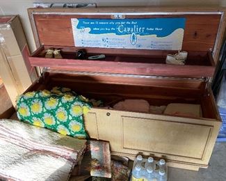 Vintage Trunk and throw rugs