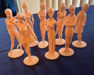 1964 Louis Marx Campus Cuties 6"paintable fashion figure models 