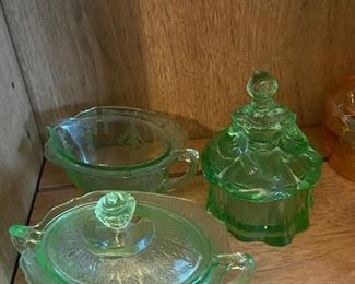 Depression, Uranium Glassware 