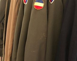 Vintage military uniforms 