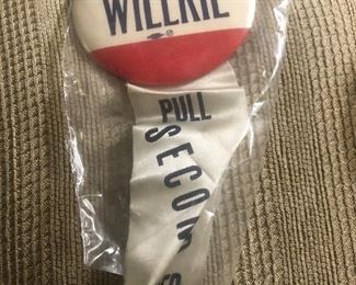 Willkie campaign button