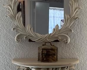 Mirror and Matching Shelf
