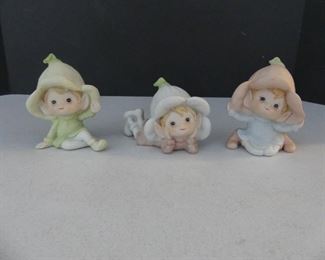 Vintage 1970s Homco Pixies #5615 - Set of 3