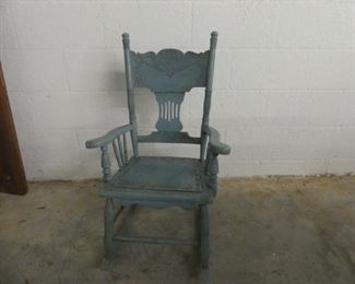 Vintage 1950s Child's Rocking Chair