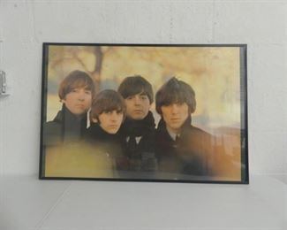 Vintage 1965 "Beatles For Sale" Hyde Park Photo Session Framed Maxi Poster - 34" x 24"