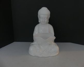 ZGallerie Dolomite Ceramic "Sitting Buddha" Statue - 9½" Width x 13½" Height x 8" Depth