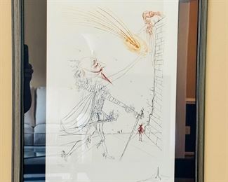 Salvatore Dali framed limited edition print.signed & numbered.