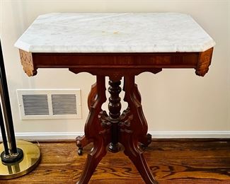 Victorian marble topped table