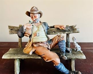 Capodimonte figural sculpture by Giuseppe Cappe