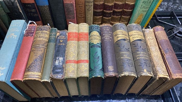 Some Leather bound books