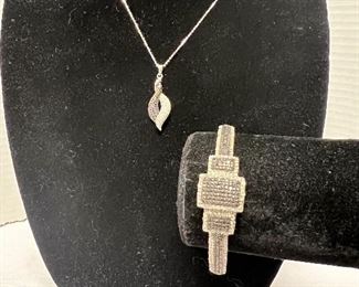 Pave Black.& White Diamonds