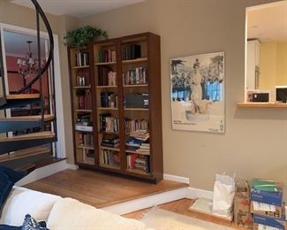 3 Pieces Walnut BookCases