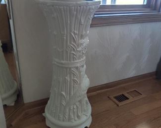 ornate glass plant stand