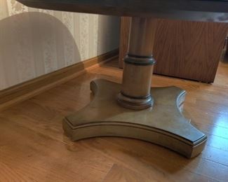 Marble top wood table base