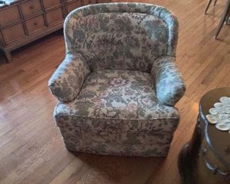 matching floral chair