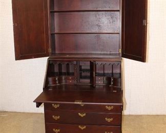 
Lot 606
Craftique solid mahogany 2pc secretary with blind door bookcase top

