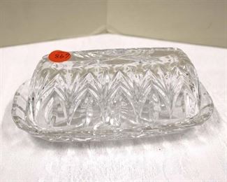 
Lot 698
Waterford leaded crystal butter dish
