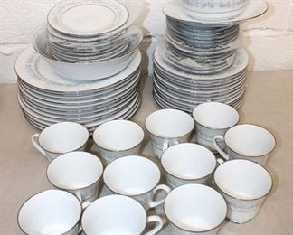 
Lot 715
63pc Contemporary Noritake Marywood dinnerware set
