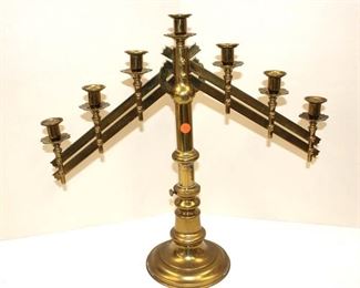 
Lot 726
Brass 7 burner candelabra
