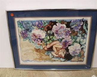 
Lot 742
Signed and Limited print "Bed of Pansies" Hartley, Corinne approx. 24" w x 18" h
