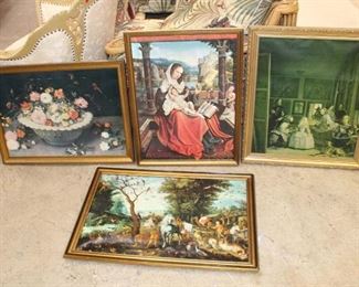 
Lot 745
4 prints on canvas in frames approx. all 30" w x 22" h

