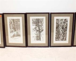 
Lot 748
5 limited edition numbered and signed R. Loos prints approx. 11" w x 17" h

