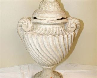 
Lot 778
Cultured stone 2pc urn with lid approx. 15" w x 15" d x 24" h
