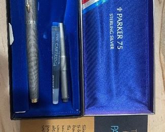 Sterling silver pen set