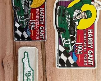 Vintage nascar patches and stickers 