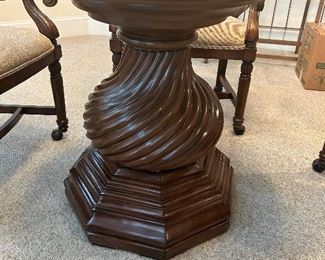 Glass top ‘game table’ by Drexel Heritage