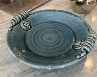 Vintage Italian Terracotta Crackle Glaze Bowl